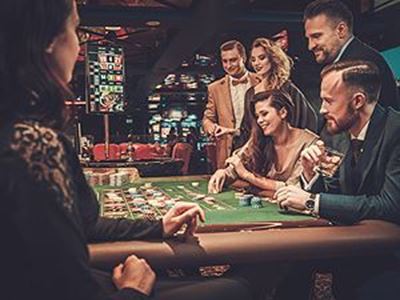 people gambling at a table
